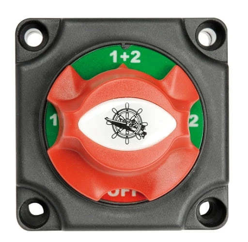 Przełącznik akumulatora 12/24V 1/2/1 + 2/OFF