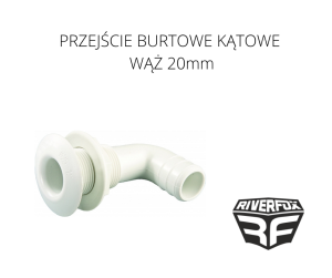 PRZEJŚCIE BURTOWE KĄTOWE NA WĄŻ 20mm