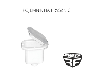 POJEMNIK NA PRYSZNIC BIAŁY