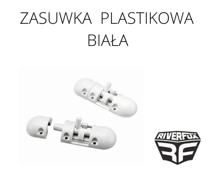ZASUWKA PLASTIKOWA BIAŁA RIVERFOX