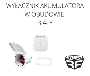 WYŁĄCZNIK AKUMULATORA W OBUDOWIE BIAŁY
