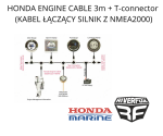 HONDA ENGINE CABLE 3m + T-connector (KABEL ŁĄCZĄCY SILNIK Z NMEA2000)