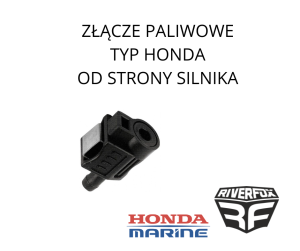 ZŁĄCZE PALIWOWE TYP HONDA OD STRONY SILNIKA 