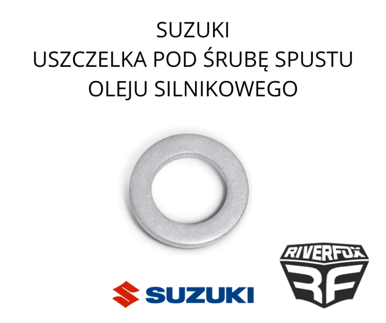 Suzuki uszczelka pod śrubę spustu oleju silnikowego