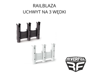 RAILBLAZA UCHWYT NA 3 WĘDKI CZARNY 