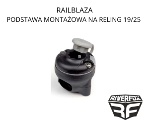 RAILBLAZA PODSTAWA DO MONTAŻU NA RELING 19/25 CZARNA StarPort