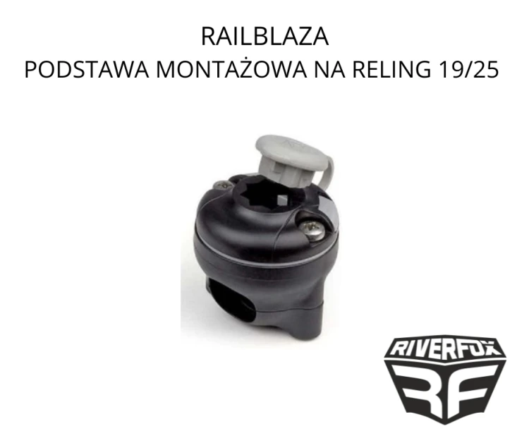 Railblaza podstawa do montażu na reling 19/25 czarna StarPort
