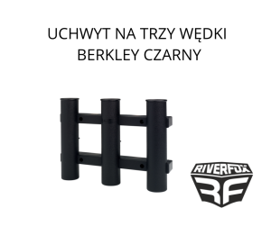 UCHWYT NA TRZY WĘDKI BERKLEY CZARNY
