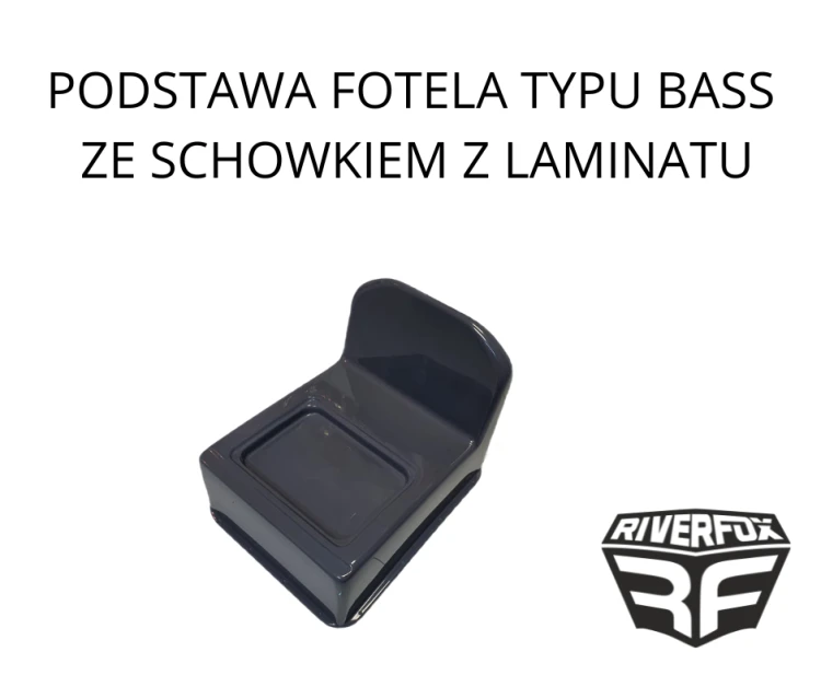 Podstawa fotela typu Bass ze schowkiem z laminatu