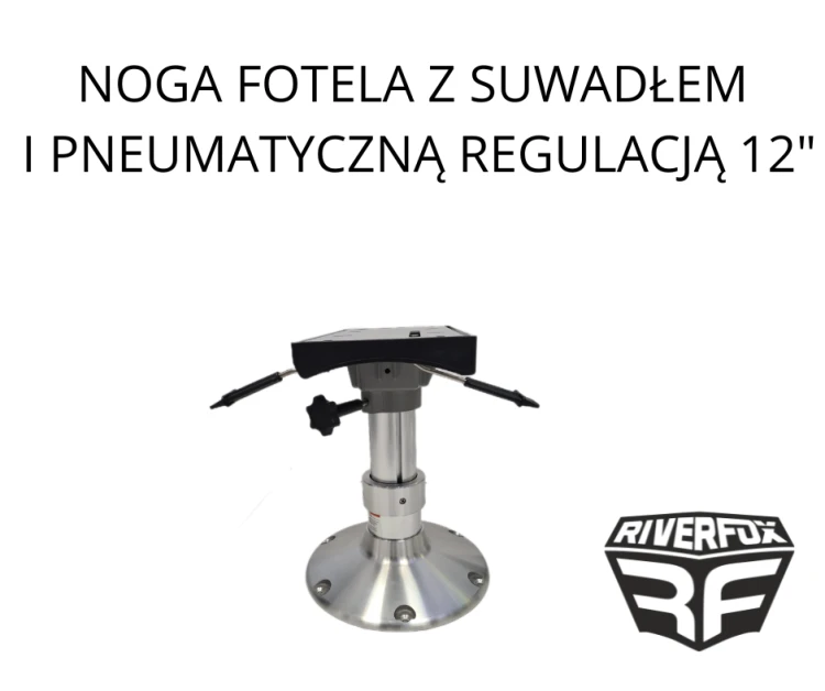 NOGA FOTELA Z SUWADŁEM I PNEUMATYCZNĄ REGULACJĄ 12"