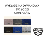 WYKŁADZINA DO ŁODZI, DYWANOWA, 6 KOLORÓW