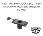 PODSTAWA MONTAŻOWA SCOTTY 244 NA UCHWYT WĘDKI LUB WYSIĘGNIK KOTWICY