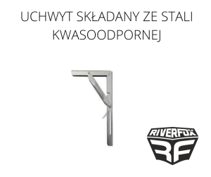 UCHWYT SKŁADANY ZE STALI KWASOODPORNEJ
