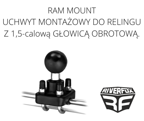 UCHWYT MONTAŻOWY DO RELINGU Z 1,5-calową GŁOWICĄ OBROTOWĄ..png