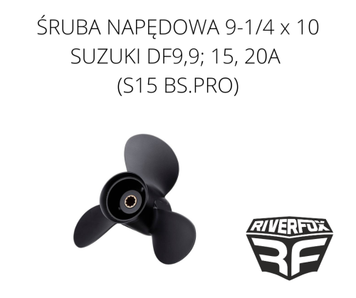 Śruba napędowa 9-1/4 x 10 do silnika Suzuki DF9.9,15, 20A (S15 BS.PRO)