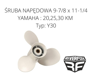 ŚRUBA NAPĘDOWA 9 7/8 x 11 1/4 DO SILNIKA YAMAHA ZAMIENNIK