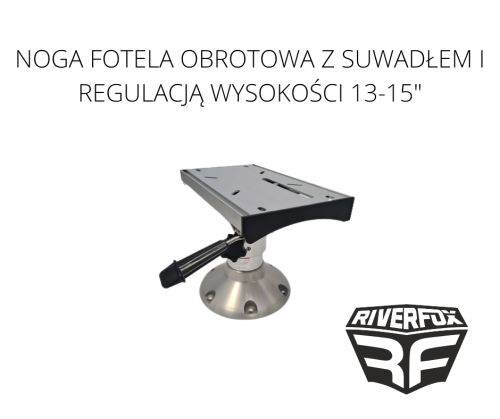 Noga fotela obrotowa z suwadłem i regulacją wysokości 13-15"