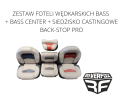 Zestaw foteli Bass + Bass Center + siedzisko castingowe Back-Stop Pro