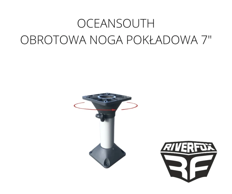 OCEANSOUTH OBROTOWA NOGA POKŁADOWA DO FOTELA WĘDKARSKIEGO