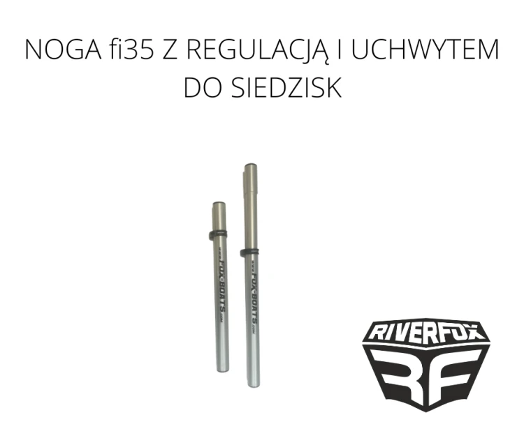 Noga FI35 z regulacją i uchwytem do siedzisk