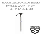 NOGA TELESKOPOWA DO SIEDZISKA SWIVL-EZE LOCK'N- PIN 3/4" O DŁUGOŚCI 14"-17" ( 36-43 CM )