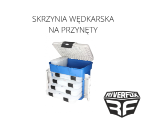 SKRZYNKA WĘDKARSKA SW 105 JMC SZARO NIEBIESKA