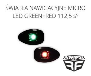 ŚWIATŁA NAWIGACYJNE MICRO LED GREEN+RED 112,5 s°