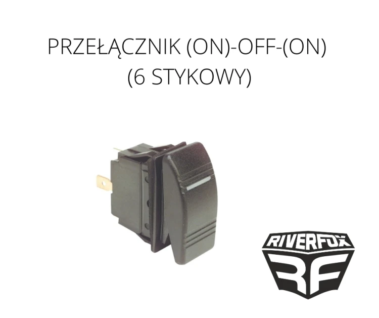 PRZEŁĄCZNIK (ON)-OFF-(ON) (6 STYKOWY)