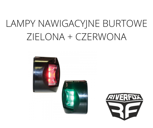 LAMPY NAWIGACYJNE BURTOWE ZIELONA + CZERWONA