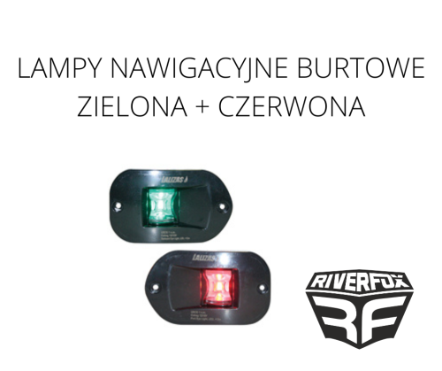 LAMPY NAWIGACYJNE BURTOWE ZIELONA + CZERWONA