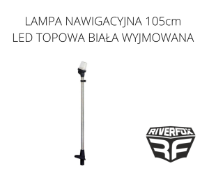 LAMPA NAWIGACYJNA 105cm LED TOPOWA BIAŁA WYJMOWANA 