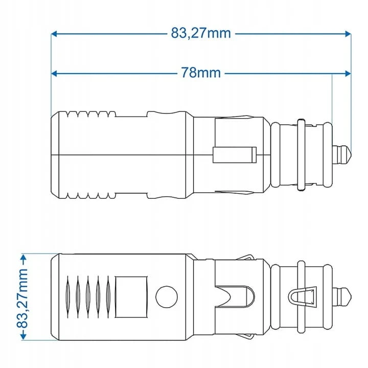 WTYCZKA TYP ZAPALNICZKA SAMOCHODOWA Z BEZPIECZNIKIEM 6,3A.jpg