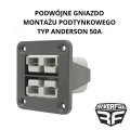 Podwójne gniazdo montażu podtynkowego typ Anderson