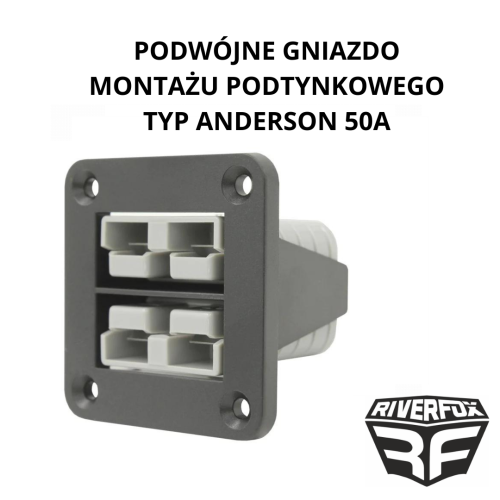 Podwójne gniazdo montażu podtynkowego typ Anderson