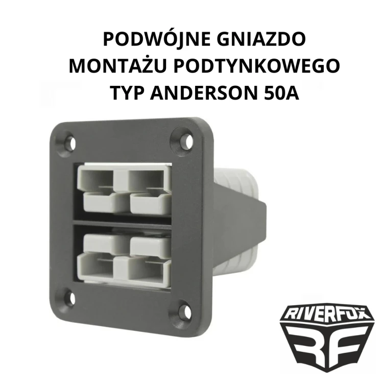 Podwójne gniazdo montażu podtynkowego typ Anderson