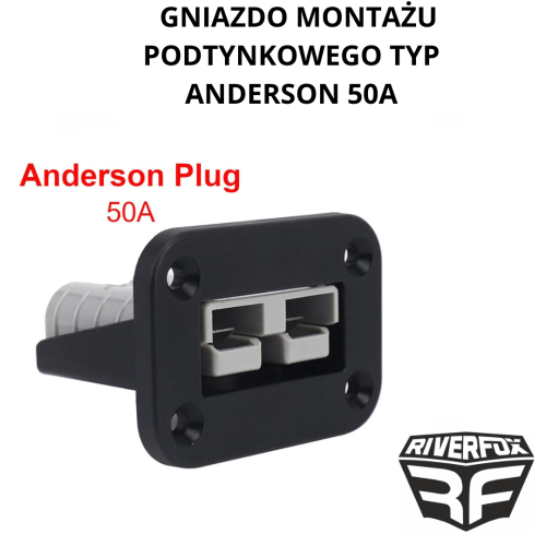 Gniazdo montażu podtynkowego typ Anderson 50A