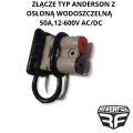 Złącze typ Anderson z osłoną wodoszczelną 50A, 12-600 V AC/DC