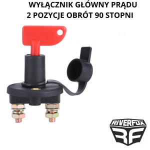 WYŁĄCZNIK GŁÓWNY PRĄDU 2 POZYCJE OBRÓT 90 - STOPNI