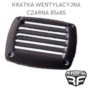 KRATKA WENTYLACYJNA CZARNA 85X85mm 