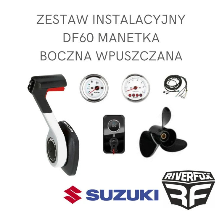 Zestaw instalacyjny manetka boczna wpuszczana Suzuki DF60