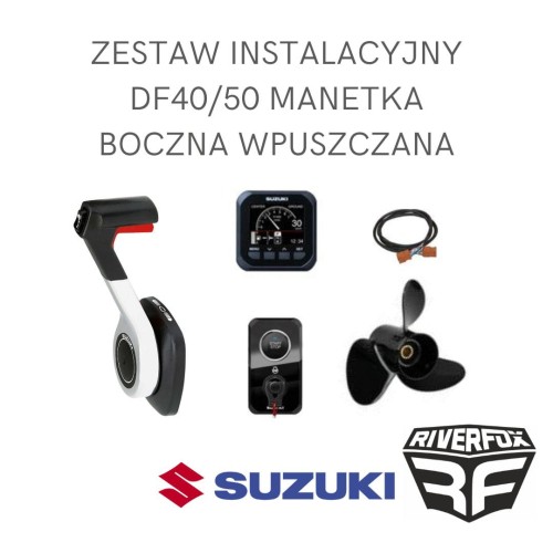Zestaw instalacyjny manetka boczna wpuszczana Suzuki DF40/50