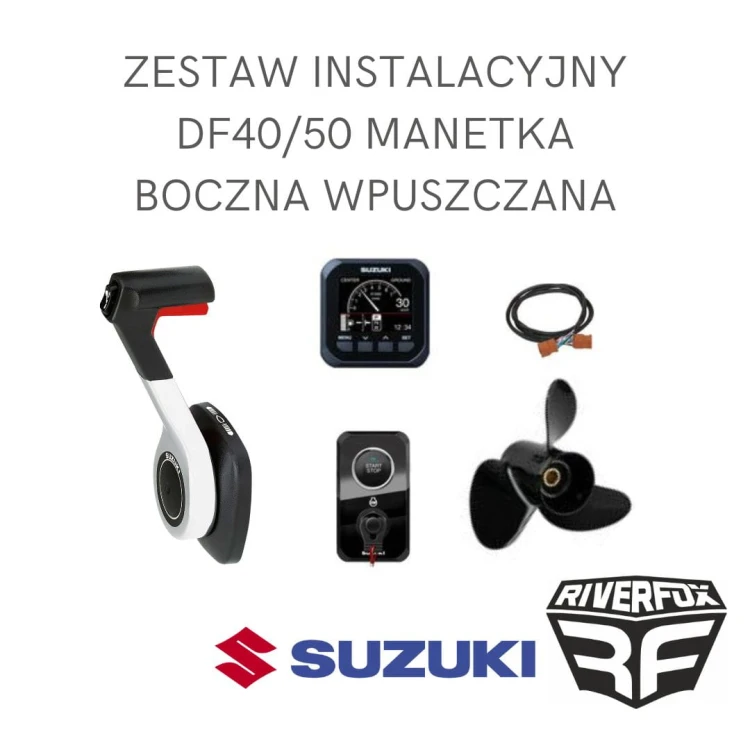 Zestaw instalacyjny manetka boczna wpuszczana Suzuki DF40/50