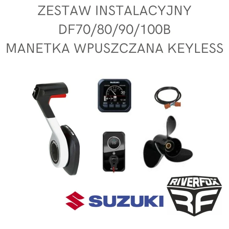 Zestaw instalacyjny manetka wpuszczana keyless Suzuki DF70/80/90/100B