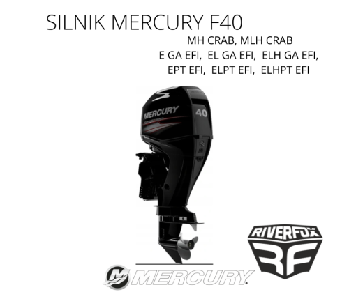 Silnik zaburtowy Mercury F40 MLH CARB