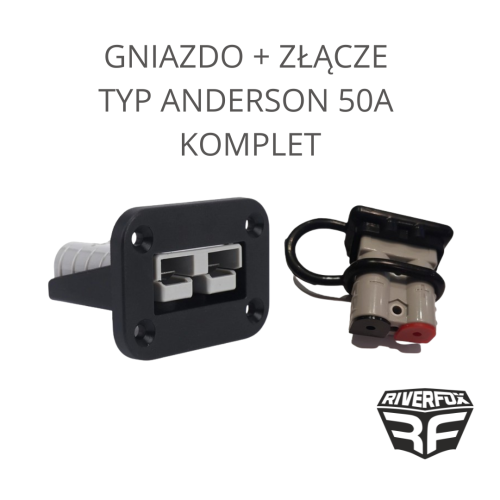 Gniazdo montażu podtynkowego + złącze typ Anderson