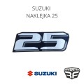 Suzuki naklejka 25 oryginalna nalepka na silnik
