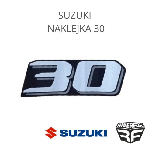 Suzuki naklejka 30 oryginalna nalepka na silnik