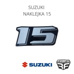 SUZUKI NAKLEJKA 15 ORYGINALNA NALEPKA NA SILNIK