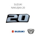 Suzuki naklejka 20 oryginalna nalepka na silnik
