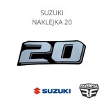 SUZUKI NAKLEJKA 20 ORYGINALNA NALEPKA NA SILNIK